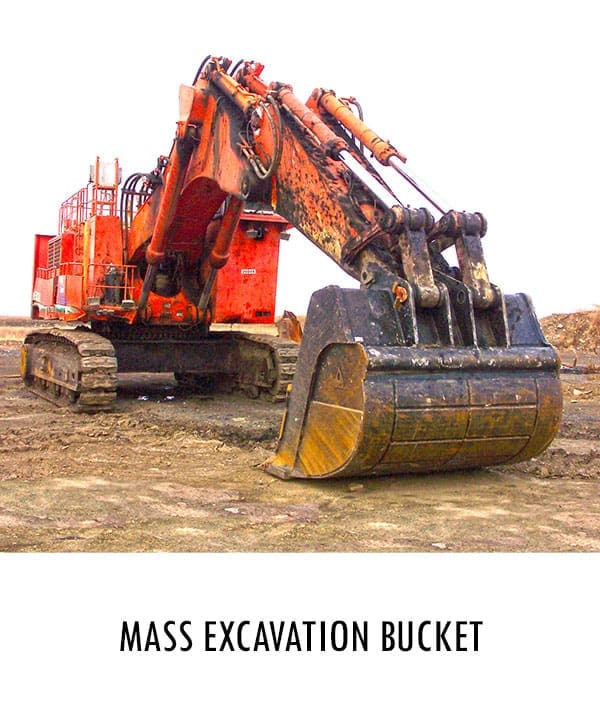 Dymax Mass Excavation Bucket Mass excavation bucket attachment for high-volume material moving