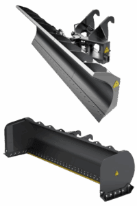 Dymax still builds snow plow blades like Great Grandpa Balderson taught us, as seen in this picture.