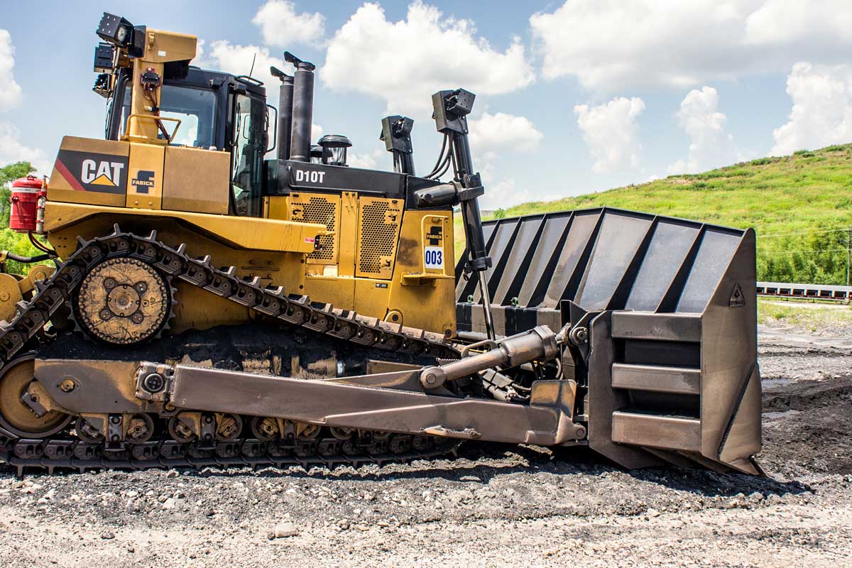 Dymax production-grade dozer blade for mining, reclamation, and heavy earthmoving